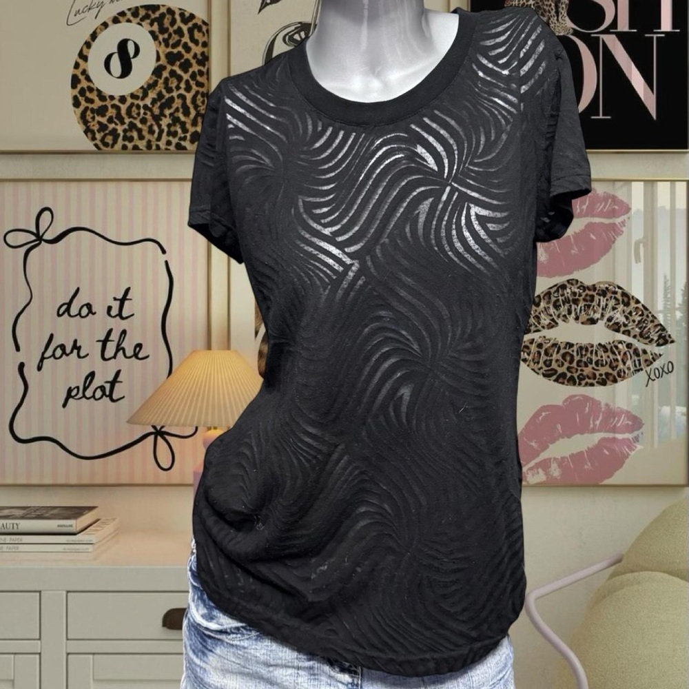 Powder Room Y2K Sheer Design Tee - Picture 1 of 2